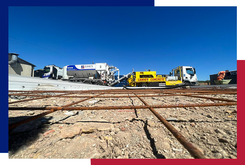 Essex Concrete & Screed getting ready to make foundations