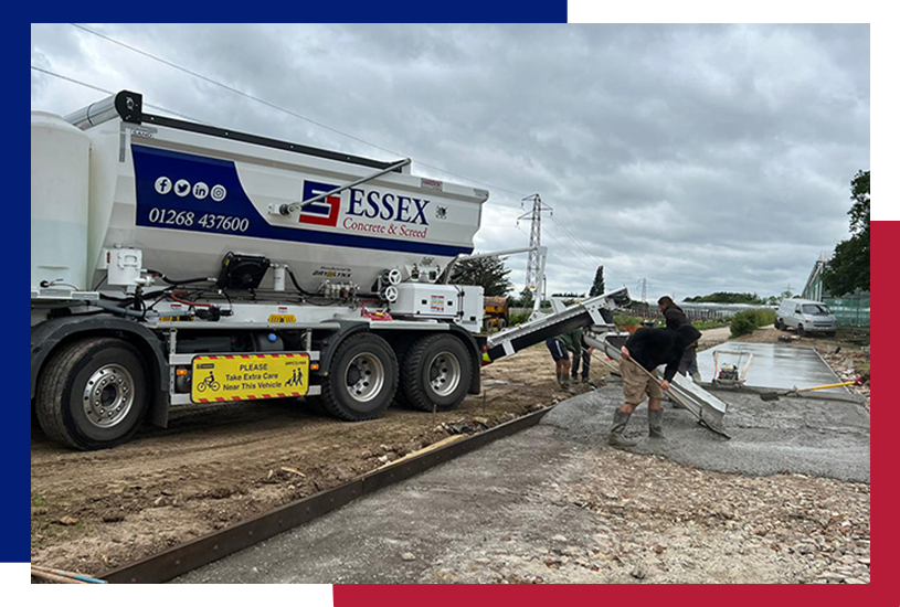 Essex Concrete & Screed making a path